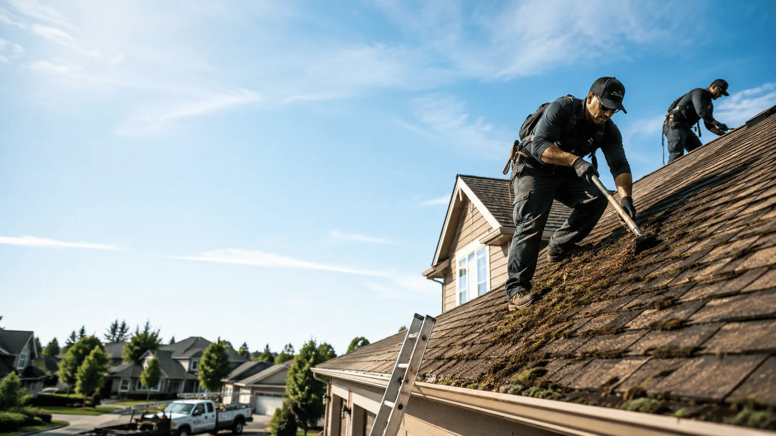 Roof Moss Removal in Newtown, IN near me